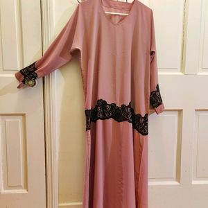 Pink light Abaya